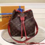Top Grade Louis Vuitton NEONOE Replica Lady Red Belt Handbag shop online